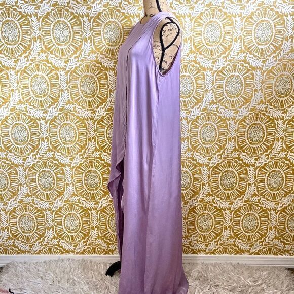STARK X Stunning Sleeveless Satin Tulip Maxi Dress in Lavender Purple size XS - Picture 8 of 13
